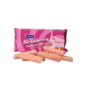 Little Lion strawberry cream wafers 100g