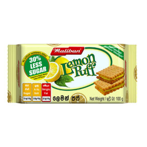 Maliban Biscuit Lemon Puff Less Sugar 100G